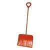 Bigfoot Steel Snow Shovel, 18in Blade, Non-Stick Coating, Wooden Handle 1213-1